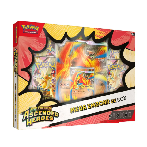 download (4) Ascended Heroes Mega Emboar ex Box - Afbeelding 1